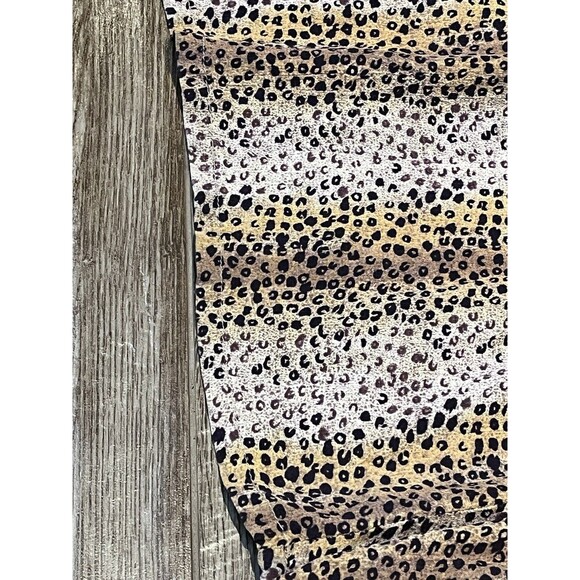 The Avenue Skirt Womens Size 26 / 28 Leopard Print Pleated Stretch Rayon Dress - Picture 3 of 8